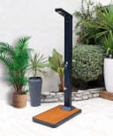 UBBINK Gartendusche Solaris 2 in 1 Braun mit Wassertank Bild 1