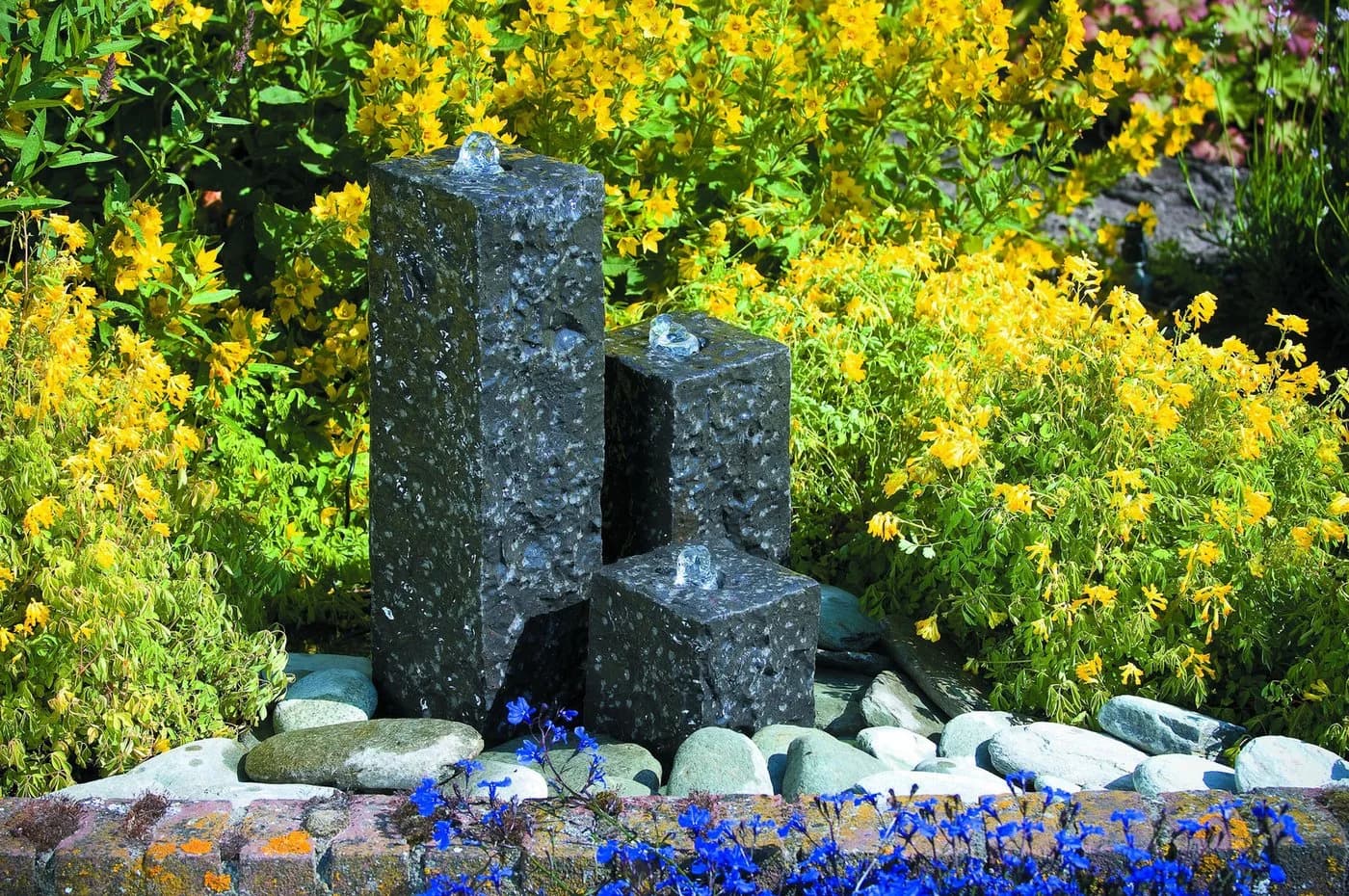 Ubbink Acqua Arte Set Modena - Anthrazit Granit Wasserspiel mit LED - Bild 2