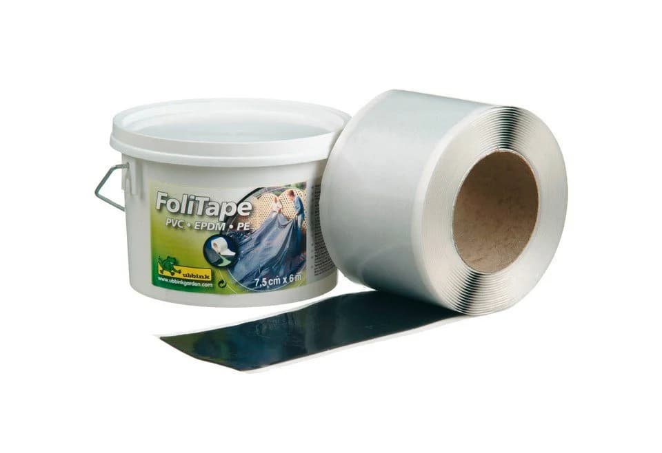 Ubbink Dichtband FoliTape Schwarz 7,6 cm x 6 m
