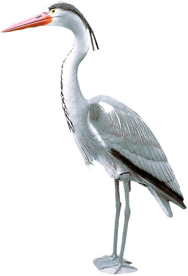 Ubbink Teichfigur Reiher Grau-Weiß Kunststoff - Bild 2