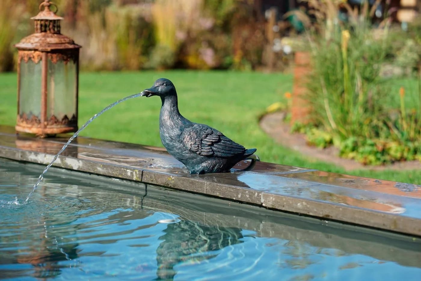 Ubbink Wasserspeier Ente aus Polyresin - Bild 2