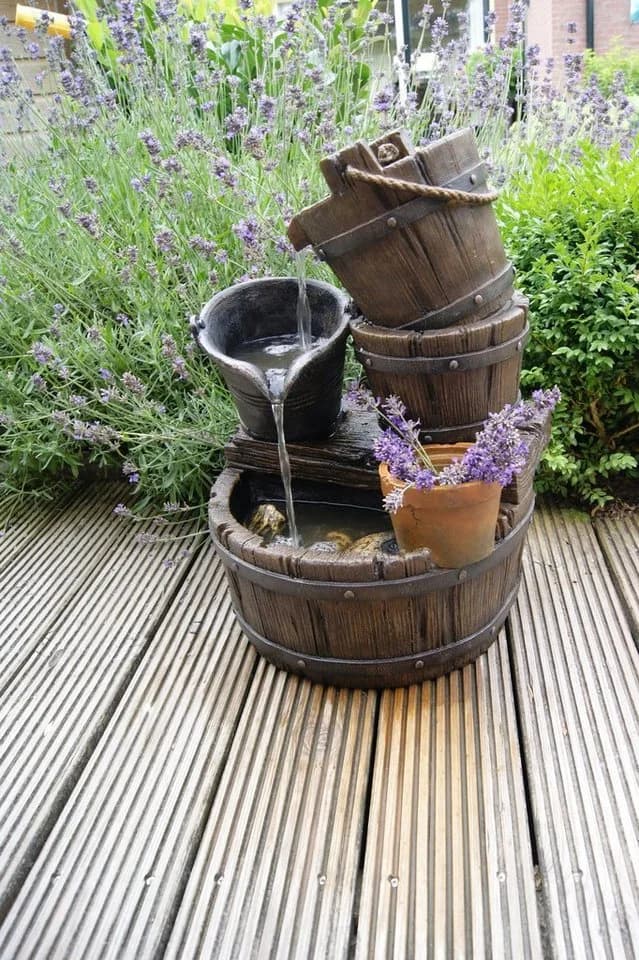 Ubbink Gartenbrunnen Halifax Braun Polyresin Rustikal - Bild 3