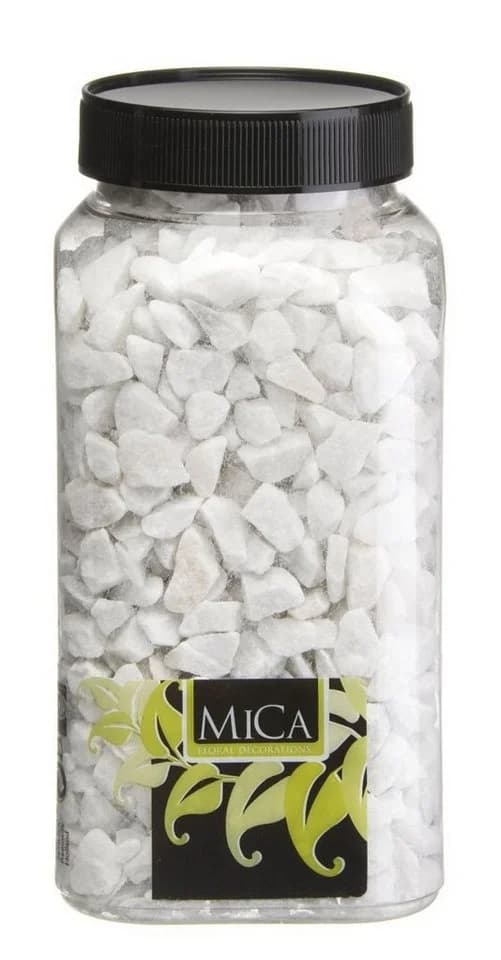 Mica Decorations Dekorative Steine Weiß 650 ml Stein