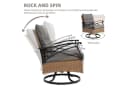 LVHOM Balkonset Outdoor-Loungeset PE-Rattan Schaukelstuhl 360° Swivel Bild 4