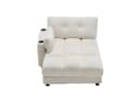 LVHOM Polsterliege Ottomane Beige Modular mit USB-Anschluss Bild 1