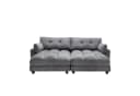 LVHOM Polsterliege Ottomane Grau - Modular mit USB & Schlaffunktion Bild 1