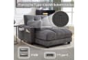 LVHOM Polsterliege Ottomane Grau - Modular mit USB & Schlaffunktion Bild 5