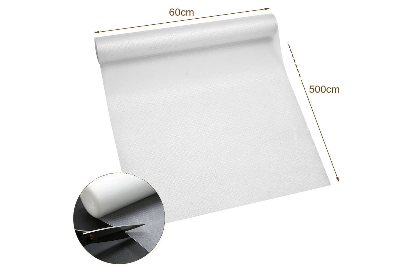 Clanmacy Schubladenmatte Transparent Antirutsch zuschneidbar