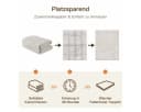 PURECOZY Teppich Beige Kurzflor Rutschfest Modern Bild 4