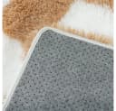PURECOZY Hochflor-Teppich Mikrofaser Braun-Weiß Bild 5