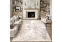 PURECOZY Teppich Beige Abstrakt Rutschfest Waschbar Bild 2