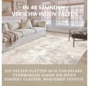 PURECOZY Teppich Beige Abstrakt Rutschfest Waschbar Bild 4