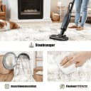 PURECOZY Teppich Beige Abstrakt Rutschfest Waschbar Bild 5