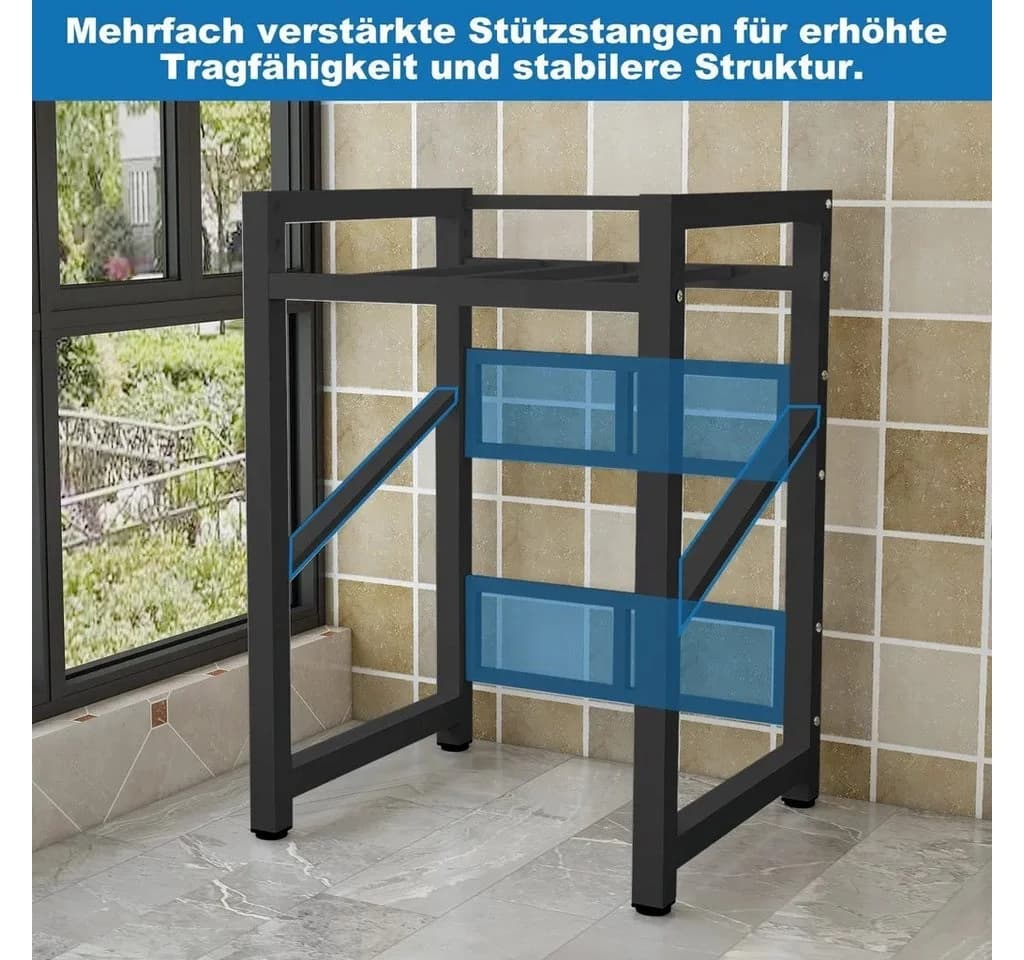 PEALOV Waschmaschinenuntergestell Metall 260 kg Tragkraft höhenverstellbar - Bild 5