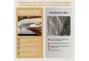 PEALOV Runder Couchtisch Glasplatte X-Struktur-Design Bild 3