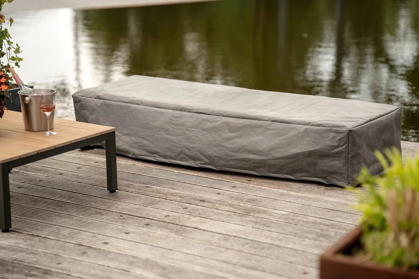 winza outdoor covers Gartenmöbel-Schutzhülle Grau Polypropylen - Bild 5