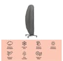 winza outdoor covers Sonnenschirm-Schutzhülle Grau für Bogenschirme Bild 3