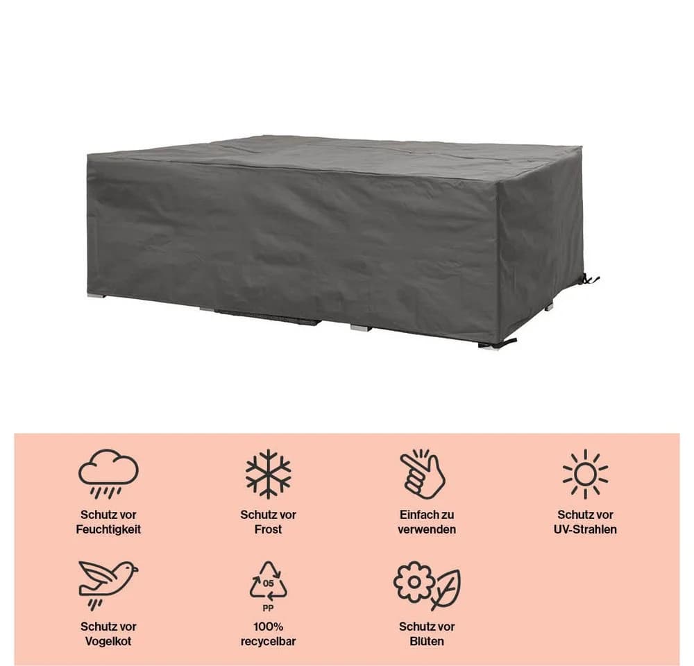 Gartenmöbel-Schutzhülle WINZA OUTDOOR COVERS Anthrazit Polypropylen - Bild 3