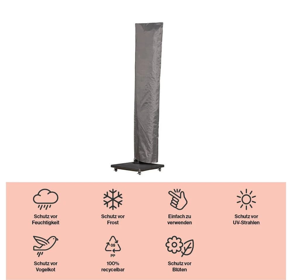 winza outdoor covers Sonnenschirm-Schutzhülle Grau - Bild 3