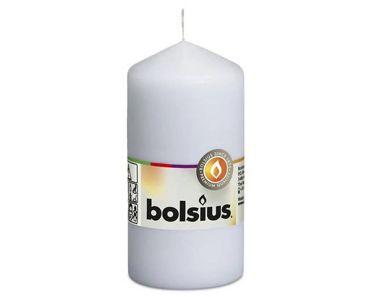 Bolsius Stumpenkerze Weiß 120x60x60mm