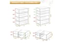 POPOLIC Make-Up Organizer Kosmetikorganizer mit 7/16/19/22/30 Schubladen Bild 4