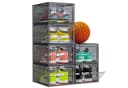 POPOLIC Schuhbox Stapelbar Transparent Hartplastik Bild 2