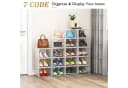 POPOLIC Schuhkiste 9er-Set Stapelbar Transparent Kunststoff Bild 3