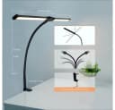 POPOLIC LED Schreibtischlampe Doppelkopf Dimmbar Augenschutz Bild 3