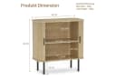 FiveWillowise Sideboard Vielfältiger Aufbewahrungsschrank, Küchenschrank mit 2 Schiebetüren Bild 1