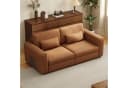 oleyluckidea Big-Sofa 3-Sitzer Lederoptik Weich Gepolstert Mit Armlehnen Modern Bild 4