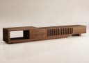 oleyluckidea TV-Schrank Mid-Century Walnuss Bild 2