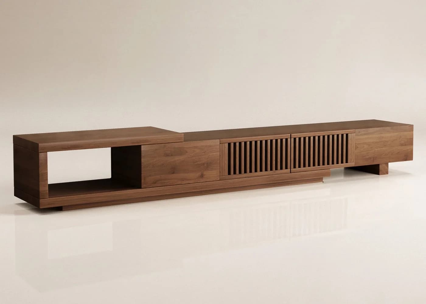 oleyluckidea TV-Schrank Mid-Century Walnuss - Bild 2