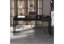 oleyluckidea Schreibtisch Schwarz mit Schubladen aus Sicherheitsglas Bild 1