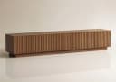 oleyluckidea TV-Schrank TV Board mit Lamellentüren Braun Bild 2