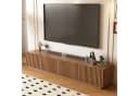 oleyluckidea TV-Schrank TV Board mit Lamellentüren Braun Bild 3