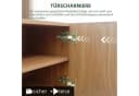 oleyluckidea TV-Schrank TV Board mit Lamellentüren Braun Bild 5