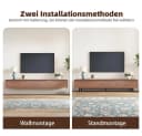 oleyluckidea TV-Schrank Moderner Walnuss TV Board mit 3 Schubladen Bild 4