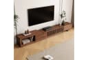 oleyluckidea TV-Schrank Mid-Century Schwarz Braun Bild 3