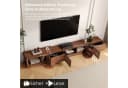 oleyluckidea TV-Schrank Mid-Century Schwarz Braun Bild 4