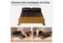 oleyluckidea Schlafsofa 2-Sitzer Braun Lederoptik mit Schlaffunktion Bild 5