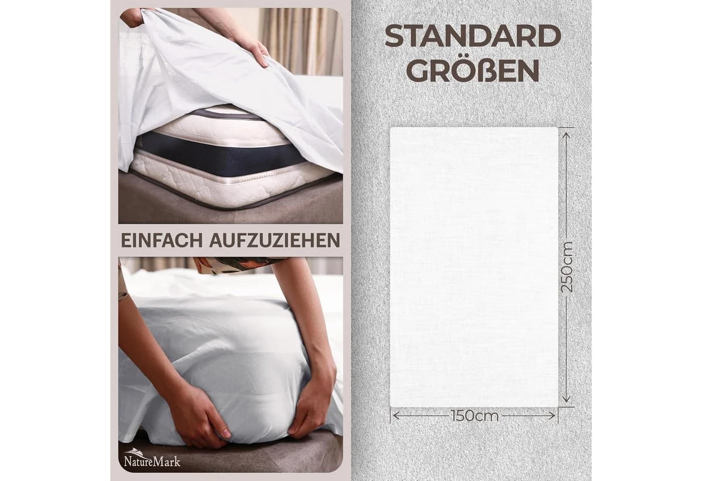 oleyluckidea Taschenfederkernmatratze 25 cm Höhe Tencel-Bezug 7-Zonen