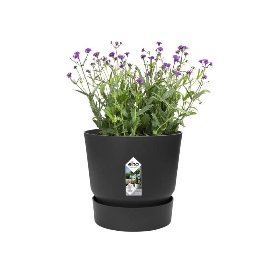 Elho Pflanztopf Greenville Ø 25 cm Recycelter Kunststoff