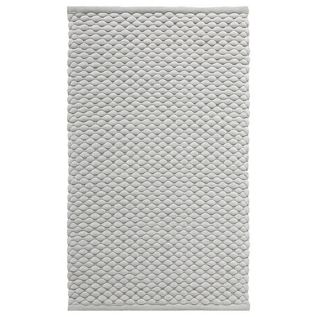 Aquanova Badteppich Maks Hellgrau Textil 60x100 cm für Fußbodenheizung