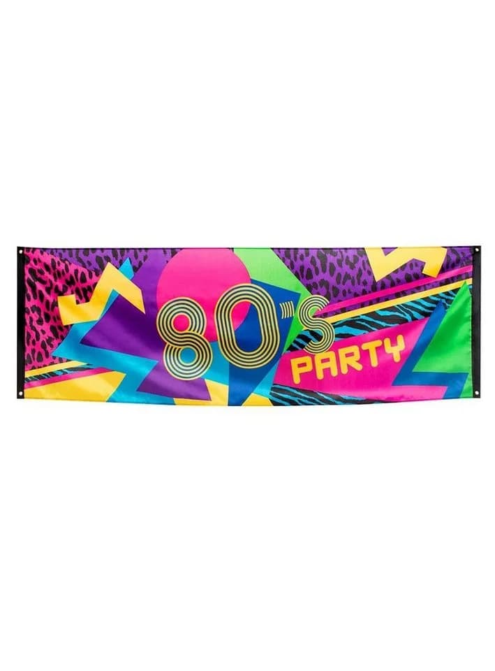 Boland Hängedekoration 80s Party Banner Bunt Retro