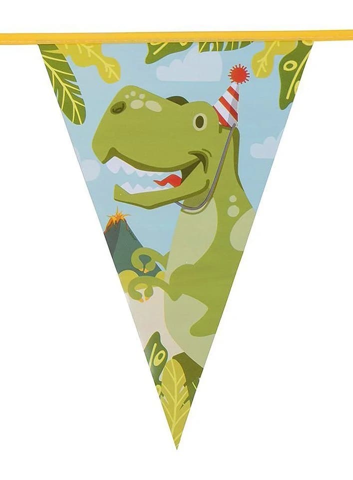 Boland Dino Wimpelkette 6m Hängedekoration Partydeko