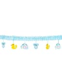 Boland Baby Boy Girlande 4 m Blau Papier Bild 2