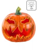 Boland Blinkender Halloween Kürbis Dekoobjekt Orange Kunststoff Bild 2