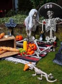 Boland Blinkender Halloween Kürbis Dekoobjekt Orange Kunststoff Bild 3