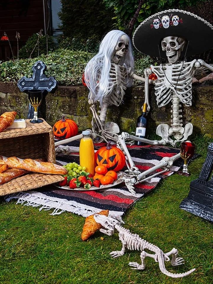 Boland Blinkender Halloween Kürbis Dekoobjekt Orange Kunststoff - Bild 3