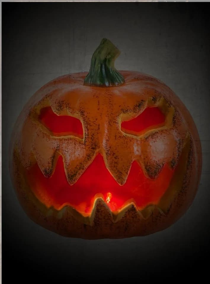 Boland Blinkender Halloween Kürbis Dekoobjekt Orange Kunststoff - Bild 5